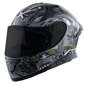 AXOR Apex Full Face Helmet Ascetic Stone Black Grey Gloss click to zoom image