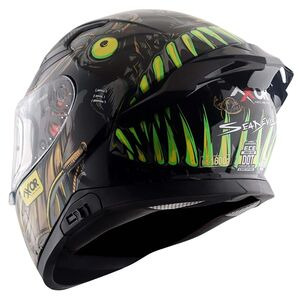 AXOR Apex Full Face Helmet Sea Devil Black Gold Gloss click to zoom image