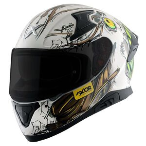 AXOR Apex Full Face Helmet Sea Devil White Gold Gloss 