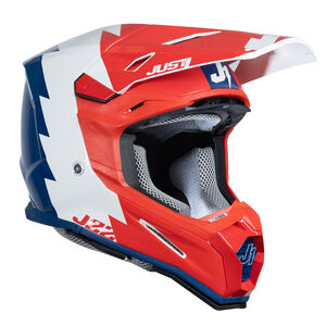 Just1 J22 Motocross Helmet Revolt Red Blue White click to zoom image