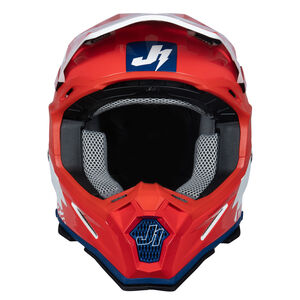 Just1 J22 Motocross Helmet Revolt Red Blue White click to zoom image