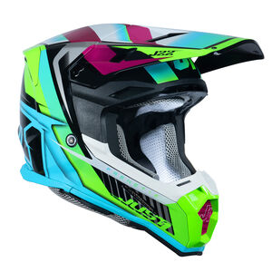 Just1 J22 Motocross Helmet Frenetik Neon Fluo Lime Black click to zoom image