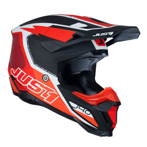 Just1 J40 Motocross Helmet Flash Red White Black click to zoom image