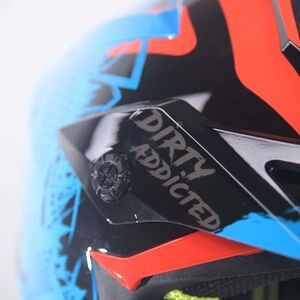 JUST1 J38 MX Helmet Mask Blue/Red/Black Gloss click to zoom image