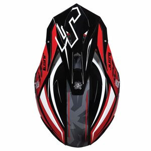 JUST1 Just1 J39 Motocross Helmet Revo Red White Black Gloss click to zoom image