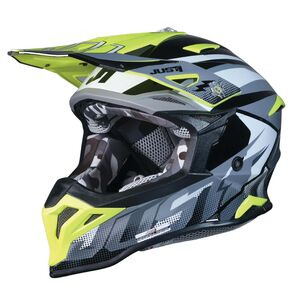 JUST1 J39 Motocross Helmet Revo Grey Yellow Fluo Black Matt 2026