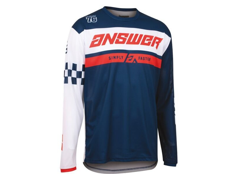 ANSWER RACING Arkon Octane Jersey - Navy/White click to zoom image