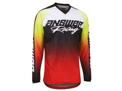 ANSWER RACING Syncron Prism Jersey - Red/Hyper Acid