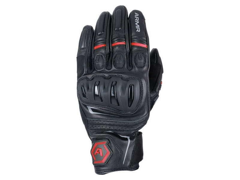 ARMR Raiden 3.0 MS Leather Glove Black/Red click to zoom image