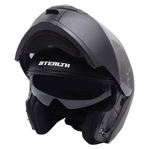STEALTH Stealth V159 Flip Road Helmet Plain Matt Black 