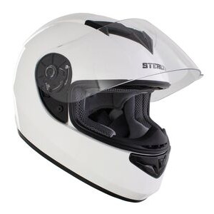 STEALTH Full Face Helmet V121 Gloss White click to zoom image