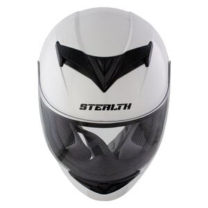 STEALTH Full Face Helmet V121 Gloss White click to zoom image