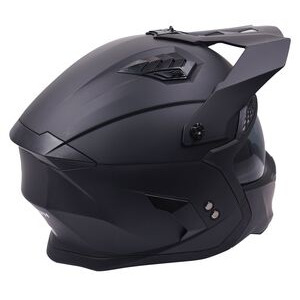 STEALTH Stealth Fighter Multi Function Motorcycle Full & Open Face Helmet - Matt Black click to zoom image