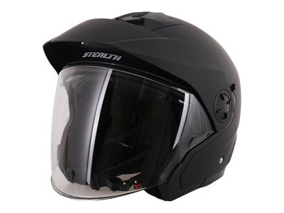 STEALTH Metro Open Face Helmet - Matt Black