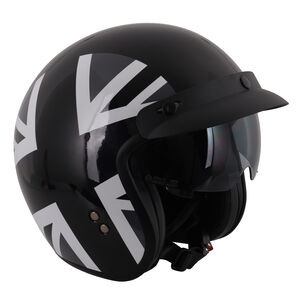 STEALTH HS391 Peaked Open Face Helmet Mono Jack click to zoom image