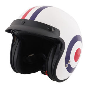 STEALTH Open Face Helmet With Peak - Roundel click to zoom image