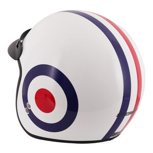 STEALTH Open Face Helmet With Peak - Roundel click to zoom image
