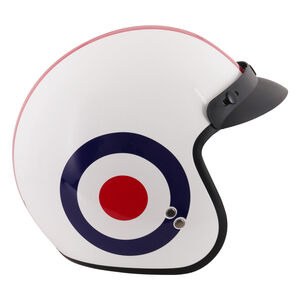 STEALTH Open Face Helmet With Peak - Roundel click to zoom image