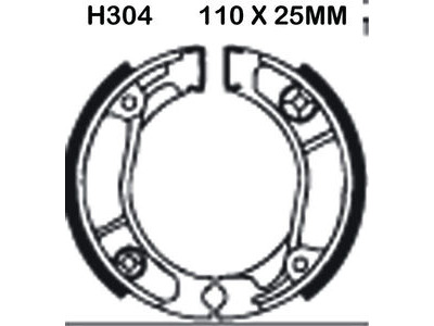 EBC BRAKES Brake Shoes H304