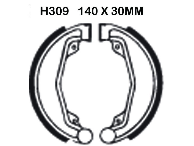 EBC BRAKES Brake Shoes H309 click to zoom image