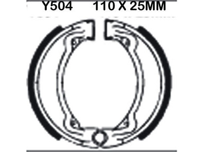 EBC BRAKES Brake Shoes Y504