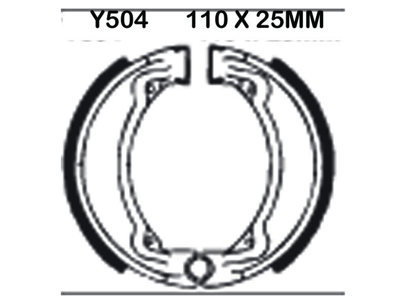 EBC BRAKES Brake Shoes Y504 click to zoom image