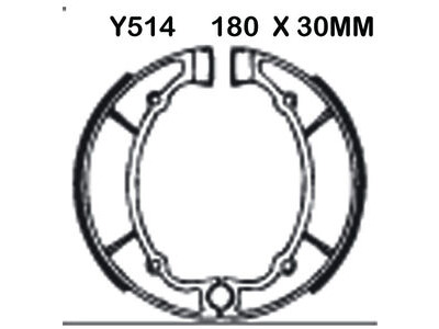 EBC BRAKES Brake Shoes Y514