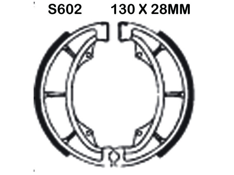 EBC BRAKES Brake Shoes S602 click to zoom image