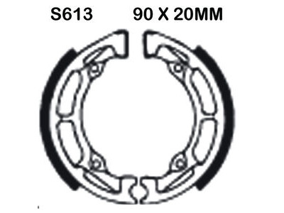 EBC BRAKES Brake Shoes S613