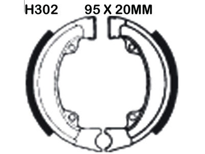 EBC BRAKES Brake Shoes H302