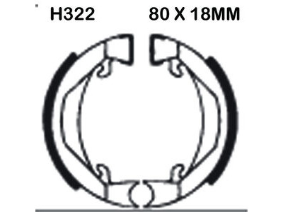 EBC BRAKES Brake Shoes H322