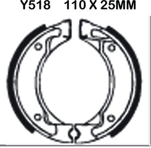 EBC BRAKES Brake Shoes Y518 