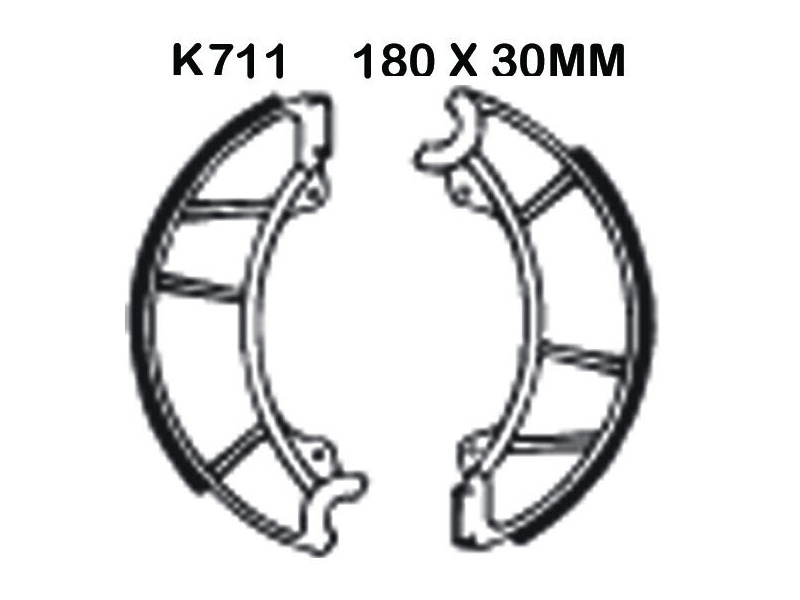 EBC BRAKES Brake Shoes K711 click to zoom image