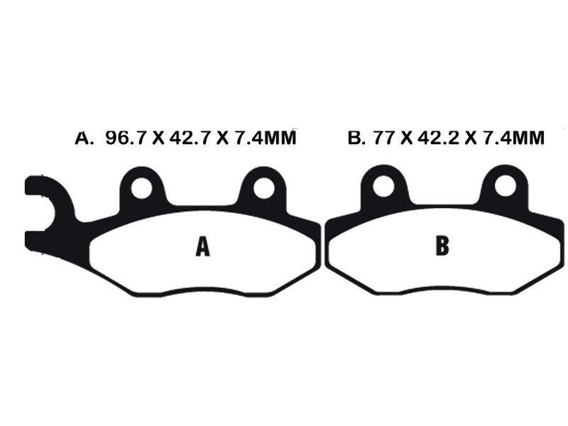 EBC BRAKES Brake Pads FA135TT click to zoom image