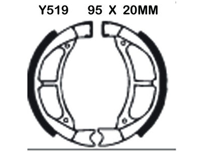 EBC BRAKES Brake Shoes Y519