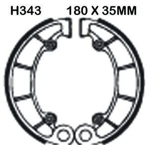 EBC BRAKES Brake Shoes H343 