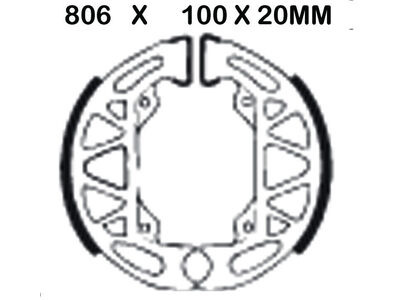 EBC BRAKES Brake Shoes 806