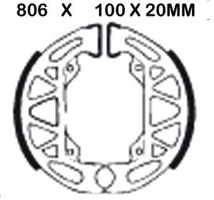 EBC BRAKES Brake Shoes 806 