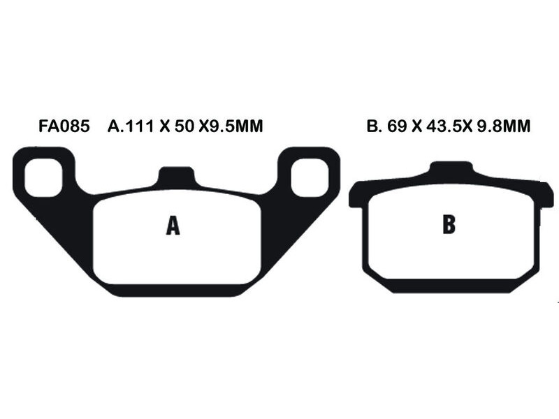 EBC BRAKES Brake Pads FA085HH click to zoom image