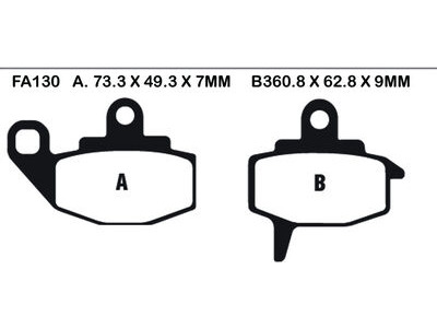 EBC BRAKES Brake Pads FA130TT