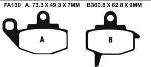 EBC BRAKES Brake Pads FA130TT 