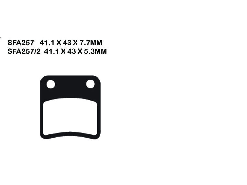 EBC BRAKES Brake Pads SFA257/2 click to zoom image