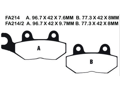 EBC BRAKES Brake Pads FA214/2HH