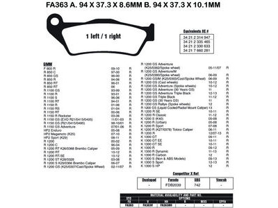 EBC BRAKES Brake Pads FA363