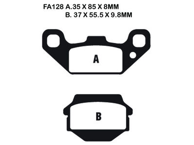 EBC BRAKES Brake Pads FA128TT-SPECIAL ORDER