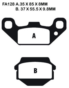 EBC BRAKES Brake Pads FA128TT-SPECIAL ORDER 