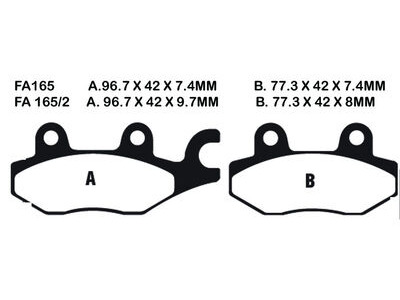 EBC BRAKES Brake Pads FA165R