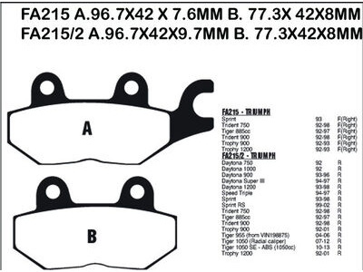 EBC BRAKES Brake Pads FA215