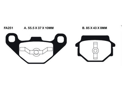 EBC BRAKES Brake Pads FA251