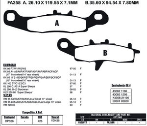 EBC BRAKES Brake Pads FA258TT 